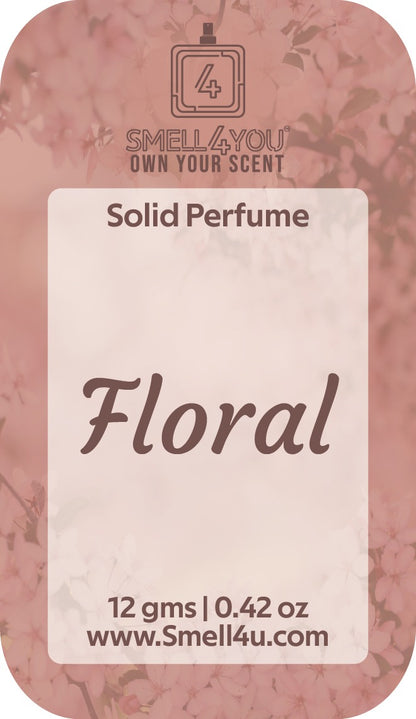 Smell4u Solid Perfume: Long lasting, premium, portable travel friendly