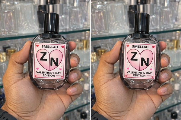 Personalized Valentine's Day perfume bottle with name